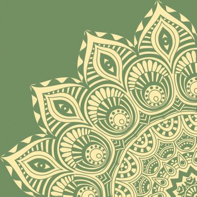 2. GAIAM MATA DO JOGI OLIVE HAZE MANDALA 6 MM 66825