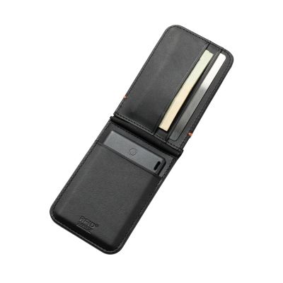 4. UAG Metropolis Wallet - portfel z podstawką w zestawie z kartą lokalizującą (Apple Find My i Google Find Hub), kompatybilny z MagSafe (kevlar black)