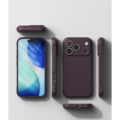 5. Etui Ringke Onyx Magsafe na iPhone 18 Pro / 17 Pro - burgundowe