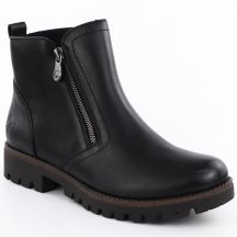 Skórzane botki damskie workery czarne Rieker 78556-00