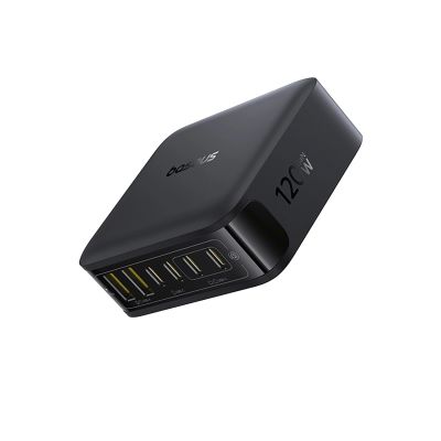 2. Stacja ładująca Baseus EnerFill FH21 120W 4xUSB-C + 2xUSB-A - czarna