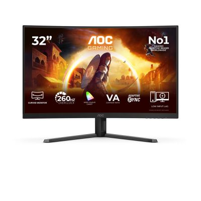 17. AOC G4 C32G42ZE monitor komputerowy 80 cm (31.5") 1920 x 1080 px Full HD LED Czarny, Czerwony