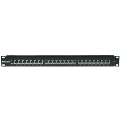 3. Intellinet Patch panel 19'' 24 porty STP kat. 6 czarny