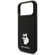 6. Etui Karl Lagerfeld Silicone Choupette Metal Pin iPhone 18 Pro Max / 17 Pro Max - czarne