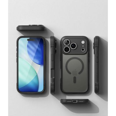 6. Etui Ringke Fusion Bold Magnetic MagSafe na iPhone 18 Pro / 17 Pro - czarne matowe