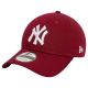 New Era League Essentials 9TWENTY New York Yankees Cap 60471469 Bordowe OSFM