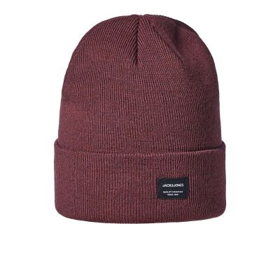 12. Czapka Jack & Jones Jacdna Beanie Noos M 12092815 bordowa