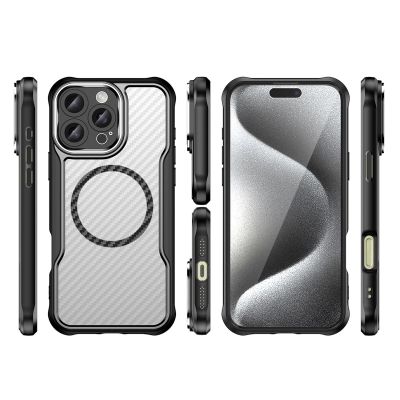 3. Etui silikonowe Leading Series MagSafe do iPhone 16 Pro - czarne