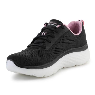 3. SKECHERS GO WALK HYPER BURST SPACE INSIGHT BLACK/PINK 124578-BKPK