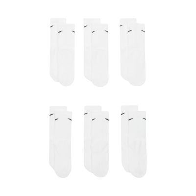3. Skarpety dla dzieci Nike Everyday Cush Crew 6 par białe SX6910 100