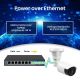 9. Extralink Switch PoE CERES 8x 100Mb/s PoE/PoE+, 2x RJ45 Uplink 100Mb/s, 96W