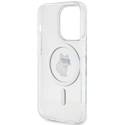 7. Etui Karl Lagerfeld IML Choupette MagSafe na iPhone 13 Pro Max - przezroczyste