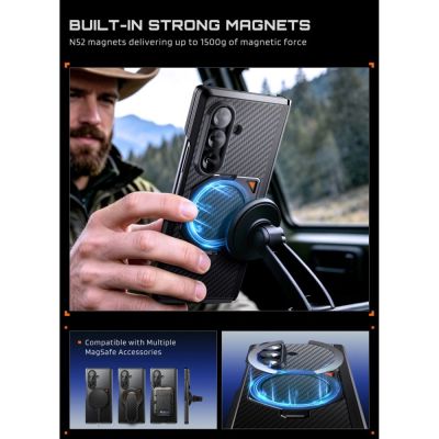 6. Etui Supcase UB Aero MagSafe 2-Set na Samsung Galaxy Z Fold 8 Ultra - czarne