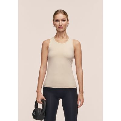2. Koszulka damska CASALL Essential Racerback Tank kolor beżowy