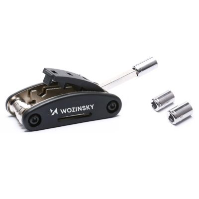 6. Zestaw narzędzi Wozinsky WWZ-01N 16w1 wielofunkcyjny do naprawy roweru  - czarny