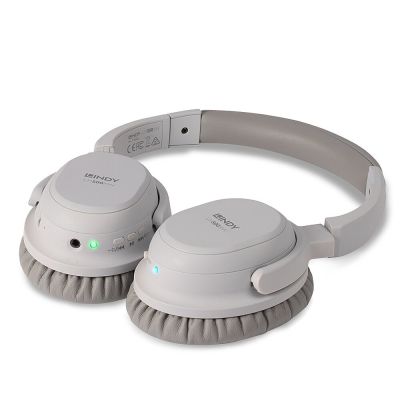 3. Lindy LH500XW Zestaw słuchawkowy Przewodowy i Bezprzewodowy Opaska na głowę Połączenia/muzyka Micro-USB Bluetooth Szary