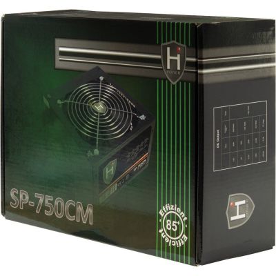 5. Inter-Tech HiPower SP-750CM moduł zasilaczy 750 W 20+4 pin ATX ATX Czarny