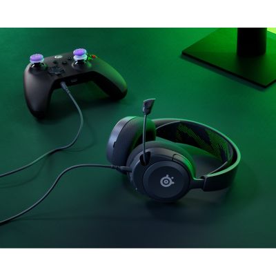 Steelseries ARCTIS NOVA 1X Zestaw słuchawkowy Przewodowa Opaska na głowę Gaming Czarny, Zielony