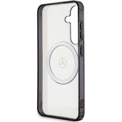 7. Etui Mercedes Printed Logo MagSafe na Samsung Galaxy S24 - przezroczyste