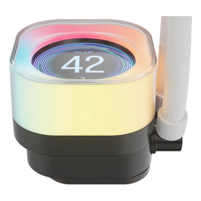 2. Corsair iCUE LINK TITAN 240 RX LCD Procesor Chłodnica cieczy all-in-one 12 cm Biały 1 szt.