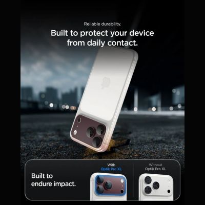 25. Szkło hartowane na aparat Spigen Optik Pro XL GLAS.TR EZ FIT na iPhone 18 Pro Max - dark cherry