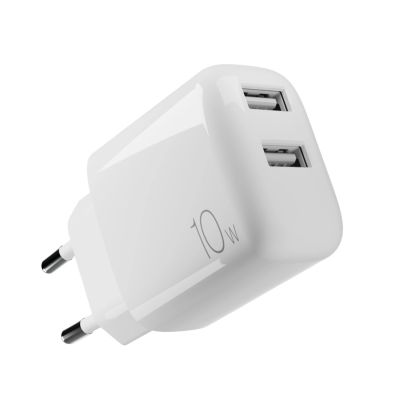 5. Ładowarka sieciowa Puro PROLITE 10W 2x USB-A - biała