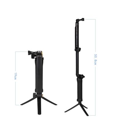 9. Statyw monopod 3 w 1 z uchwytem do selfie dla GoPro - czarny