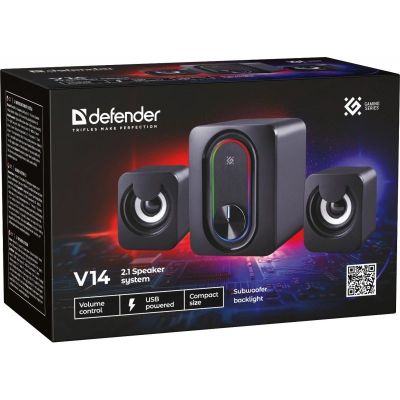 9. DEFENDER GŁOŚNIKI KOMPUTEROWE V14 2.1 BLUETOOTH 11W USB 65314