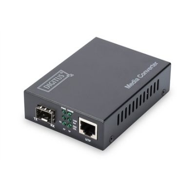 7. Media konwerter RJ45 10/100/1000Base-T na SFP 1000Base-SX/LX (bez modułu SFP)