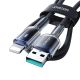 5. Kabel Joyroom S-A42 Crystal-Clear Series 3A USB-A - Lightning 1,2m - czarny