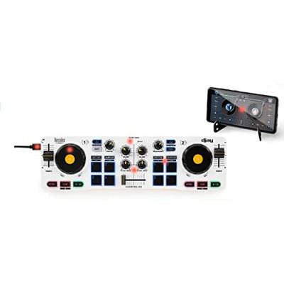 3. Hercules DJControl Control MIX Bluetooth Pour Smartphone et tablettes Android e 2 kan. Czarny, Biały, Żółty