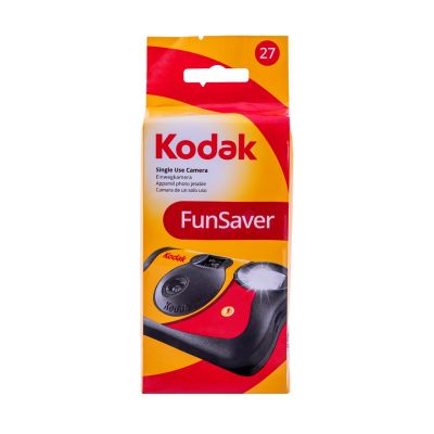 4. Kodak Aparat Jednorazowy Fun Saver, Aparat Cyfrowy, ISO 400, 27 zdjęć + FLASH  z filmem kolorowym i lampą błyskową.