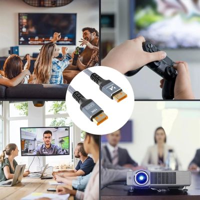 10. Kabel Wozinsky WPS-16AYL3S DisplayPort 2.1 Certyfikowany VESA 80 Gb/s 16K@60Hz 8K@120Hz 4K@240Hz HDR HDCP DSC 3m - czarny