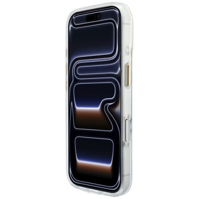5. Etui Guess IML Script Metal MagSafe na iPhone 18 Pro Max / 17 Pro Max - przezroczyste