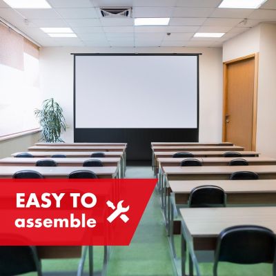 11. MACLEAN PRZENOŚNY EKRAN PROJEKCYJNY, KOMPAKTOWY, PODŁOGOWY, 100", 4:3, MC-211