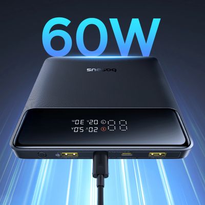 15. Powerbank Baseus Blade H1 20000mAh 100W z wyświetlaczem - czarny
