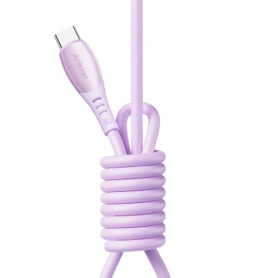 3. Kabel Joyroom S-A59 Vibrant Series 60W USB-C - USB-C 1,2m - fioletowy