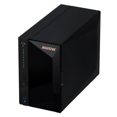 10. NAS Asustor AS3302T v2; Tower; 2x (3.5" SATA HDD/ 2.5" SSD); Realtek RTD1619B, 2GB DDR4, 1x 2.5GbE, 3x USB 3.2