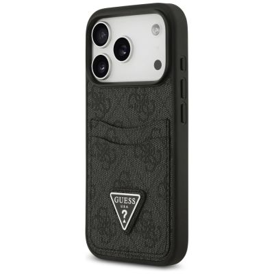 2. Etui Guess 4G nauble Card Triangle na iPhone 17 Pro - czarne
