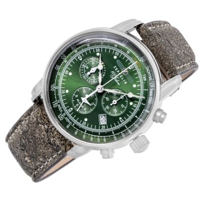 2. Zegarek Męski ZEPPELIN 100 Jahre Chronograph 8680-4 + BOX