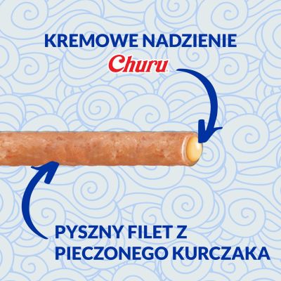 2. INABA Churu Rolls Tuńczyk z przegrzebkami - przysmak dla kota - 4x10 g