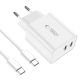 3. Ładowarka Tech-Protect C35W sieciowa 2x USB-C PD 35W z kablem USB-C / USB-C - biała