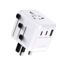 Adapter podróżny SBS 2xUSB-C 1xUSB-A uniwersalny - biały