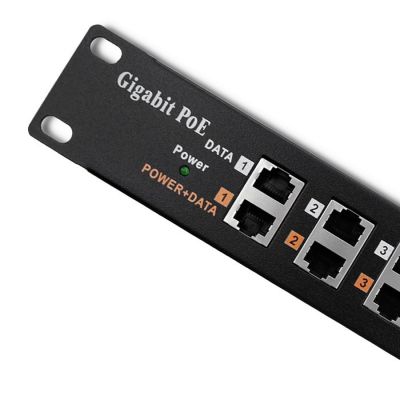 2. QOLTEC PATCH PANEL RACK | 12 PORTÓW | POE | CZARNY