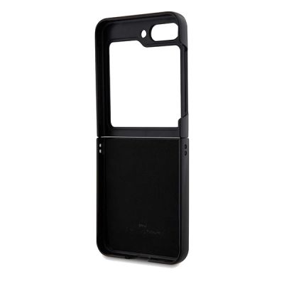 7. Etui BMW Leather Hot Stamp na Samsung Galaxy Z Flip 5 - czarne