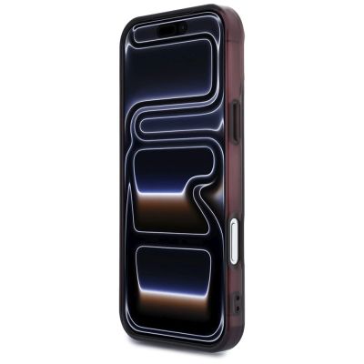 5. Etui Mercedes AMG IML Transparent Bicolor Block MagSafe na iPhone 18 Pro Max / 17 Pro Max - czarno-burgundowe