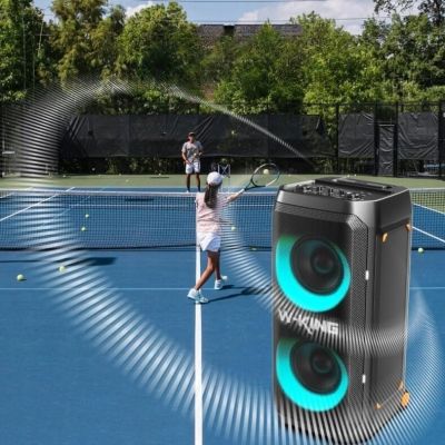 5. Głośnik bezprzewodowy Bluetooth W-KING T12 czarny