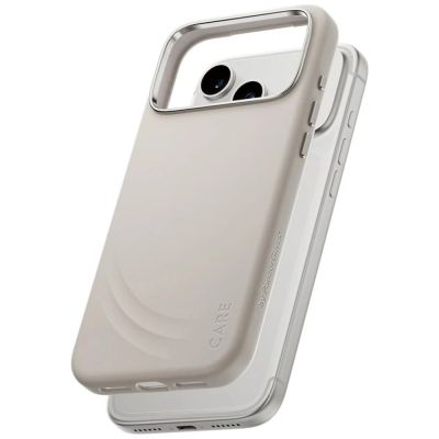 2. Etui CARE by PanzerGlass FLOW MagSafe na iPhone 17 Pro Max - beżowe