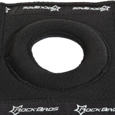 5. Ochraniacz sportowy Rockbros LF1106L na rzepkę i staw kolanowy rozmiar L - czarny