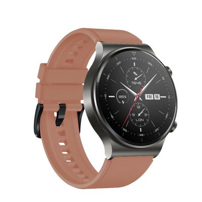 2. Pasek silikonowy do Huawei Watch GT 2 / 3 / 4 / 2 Pro / 3 Pro / 4 Pro / GT 2e - bordowy